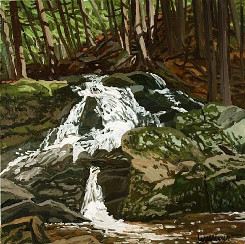 Wikioo.org - The Encyclopedia of Fine Arts - Painting, Artwork by Neil Gavin Welliver - Study for Falls - Jam Brook