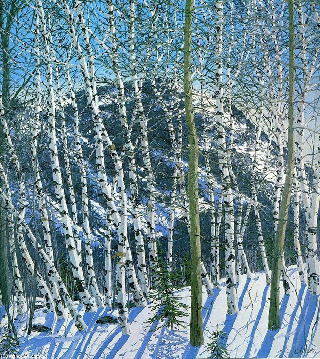 Wikioo.org - The Encyclopedia of Fine Arts - Painting, Artwork by Neil Gavin Welliver - Birches
