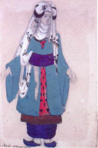 Wikioo.org - The Encyclopedia of Fine Arts - Painting, Artwork by Nicholas Roerich - Arabian woman