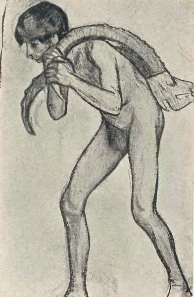 WikiOO.org - 백과 사전 - 회화, 삽화 Nicholas Roerich - Man with a horn
