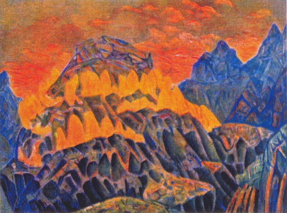 Wikioo.org - The Encyclopedia of Fine Arts - Painting, Artwork by Nicholas Roerich - Fire paternoster