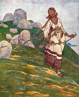 WikiOO.org - אנציקלופדיה לאמנויות יפות - ציור, יצירות אמנות Nicholas Roerich - Beyond the seas there are the great lands