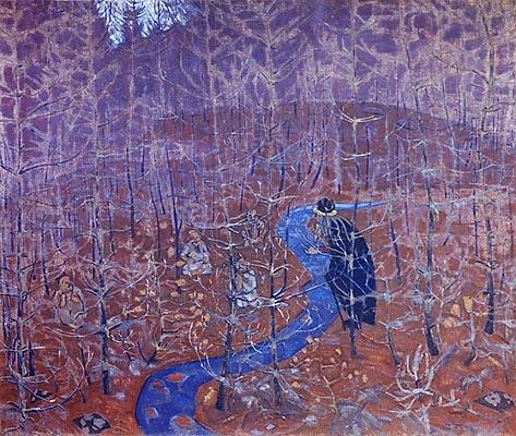 Wikioo.org - The Encyclopedia of Fine Arts - Painting, Artwork by Nicholas Roerich - Forest people