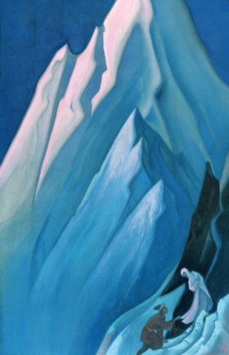 Wikioo.org - The Encyclopedia of Fine Arts - Painting, Artwork by Nicholas Roerich - She who leads