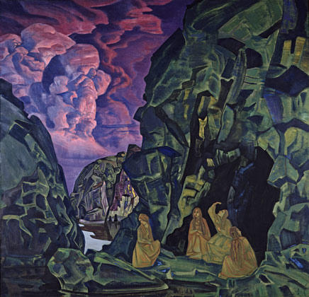 Wikioo.org - The Encyclopedia of Fine Arts - Painting, Artwork by Nicholas Roerich - Daughters of Earth