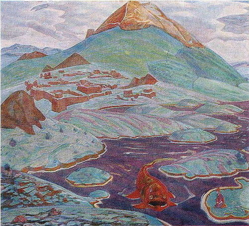 Wikioo.org - The Encyclopedia of Fine Arts - Painting, Artwork by Nicholas Roerich - Wisdom of Manu