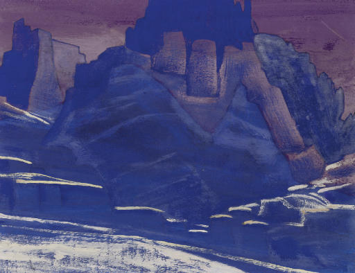Wikioo.org - The Encyclopedia of Fine Arts - Painting, Artwork by Nicholas Roerich - Castle of King Gesar