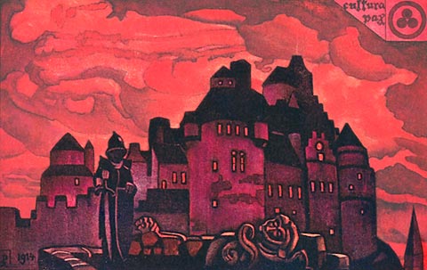 Wikioo.org - The Encyclopedia of Fine Arts - Painting, Artwork by Nicholas Roerich - Glow