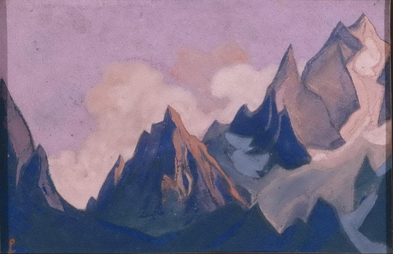 Wikioo.org - The Encyclopedia of Fine Arts - Painting, Artwork by Nicholas Roerich - Swirling glow