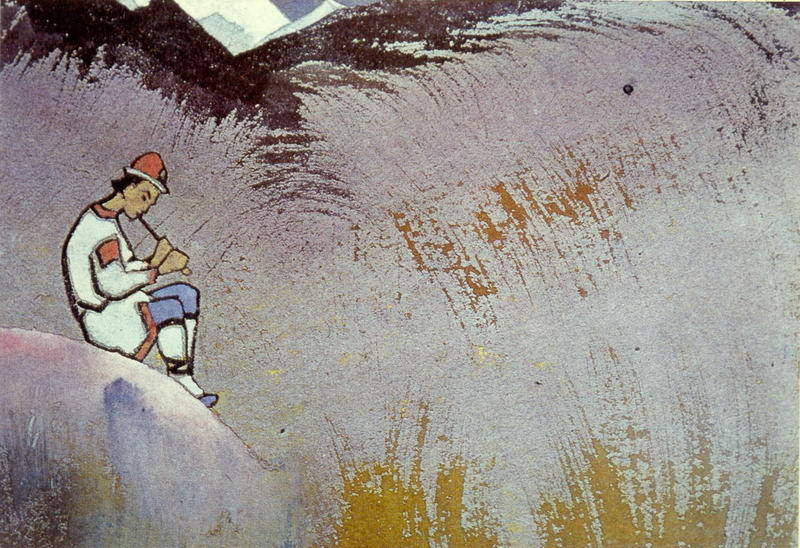 Wikioo.org - The Encyclopedia of Fine Arts - Painting, Artwork by Nicholas Roerich - Krishna-Lel