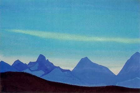 WikiOO.org - Encyclopedia of Fine Arts - Målning, konstverk Nicholas Roerich - Everest