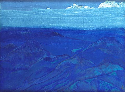 WikiOO.org - Enciclopédia das Belas Artes - Pintura, Arte por Nicholas Roerich - Mountains Soshing