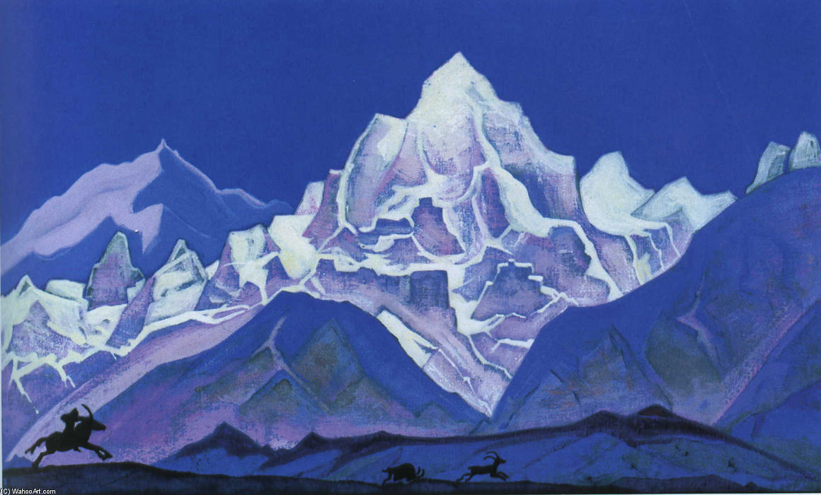 Wikioo.org - The Encyclopedia of Fine Arts - Painting, Artwork by Nicholas Roerich - The Hunt