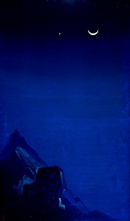 Wikioo.org - The Encyclopedia of Fine Arts - Painting, Artwork by Nicholas Roerich - Spell. New moon.