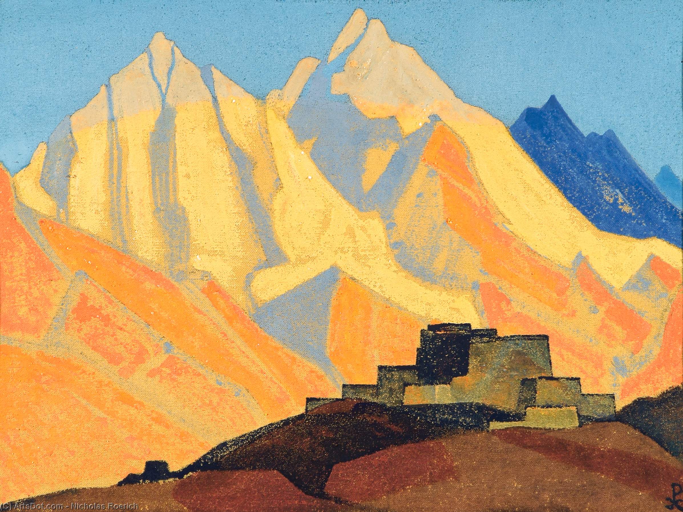 WikiOO.org - Енциклопедия за изящни изкуства - Живопис, Произведения на изкуството Nicholas Roerich - Sacred Himalayas