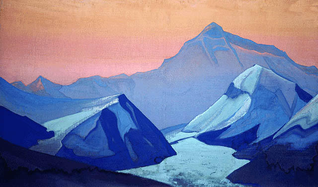 Wikioo.org - Die Enzyklopädie bildender Kunst - Malerei, Kunstwerk von Nicholas Roerich - Everest