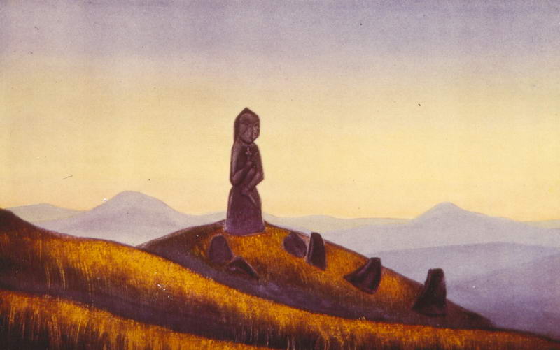 Wikioo.org - The Encyclopedia of Fine Arts - Painting, Artwork by Nicholas Roerich - Guardian of desert