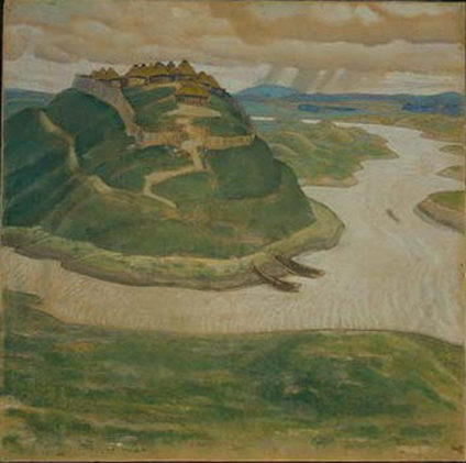 Wikioo.org - The Encyclopedia of Fine Arts - Painting, Artwork by Nicholas Roerich - Ancient city