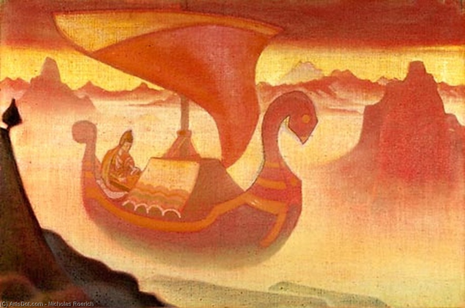 Wikioo.org – L'Enciclopedia delle Belle Arti - Pittura, Opere di Nicholas Roerich - sconosciuto cantante