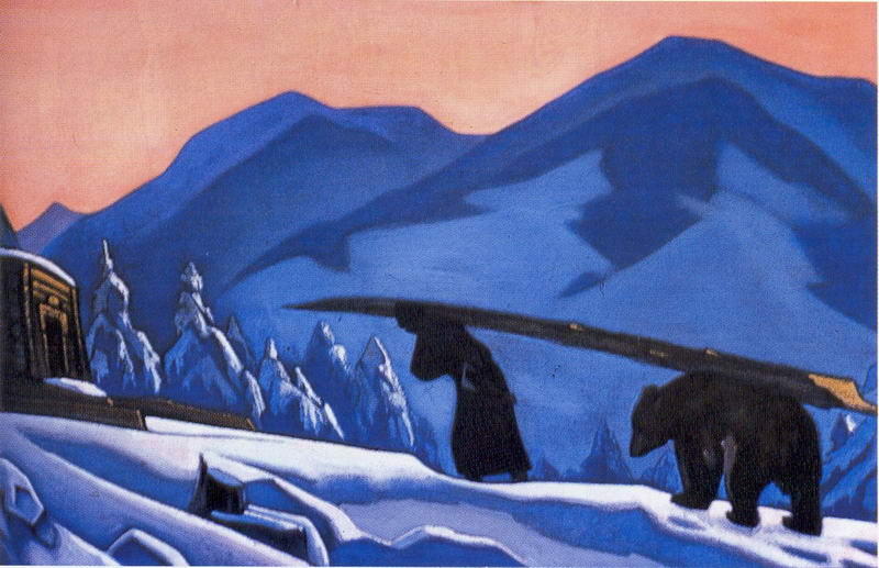 Wikioo.org - The Encyclopedia of Fine Arts - Painting, Artwork by Nicholas Roerich - Saint Sergius (Employees)