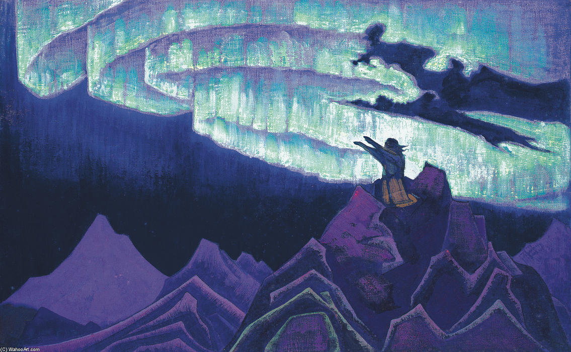 Wikioo.org - Encyklopedia Sztuk Pięknych - Malarstwo, Grafika Nicholas Roerich - Moses the Leader