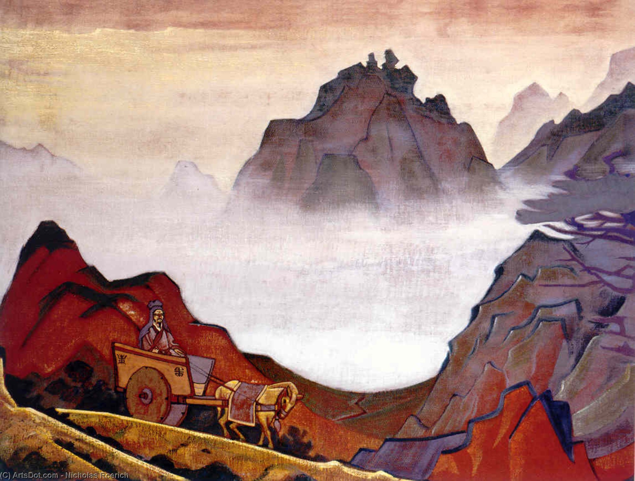 WikiOO.org - Encyclopedia of Fine Arts - Maalaus, taideteos Nicholas Roerich - Confucius the fair
