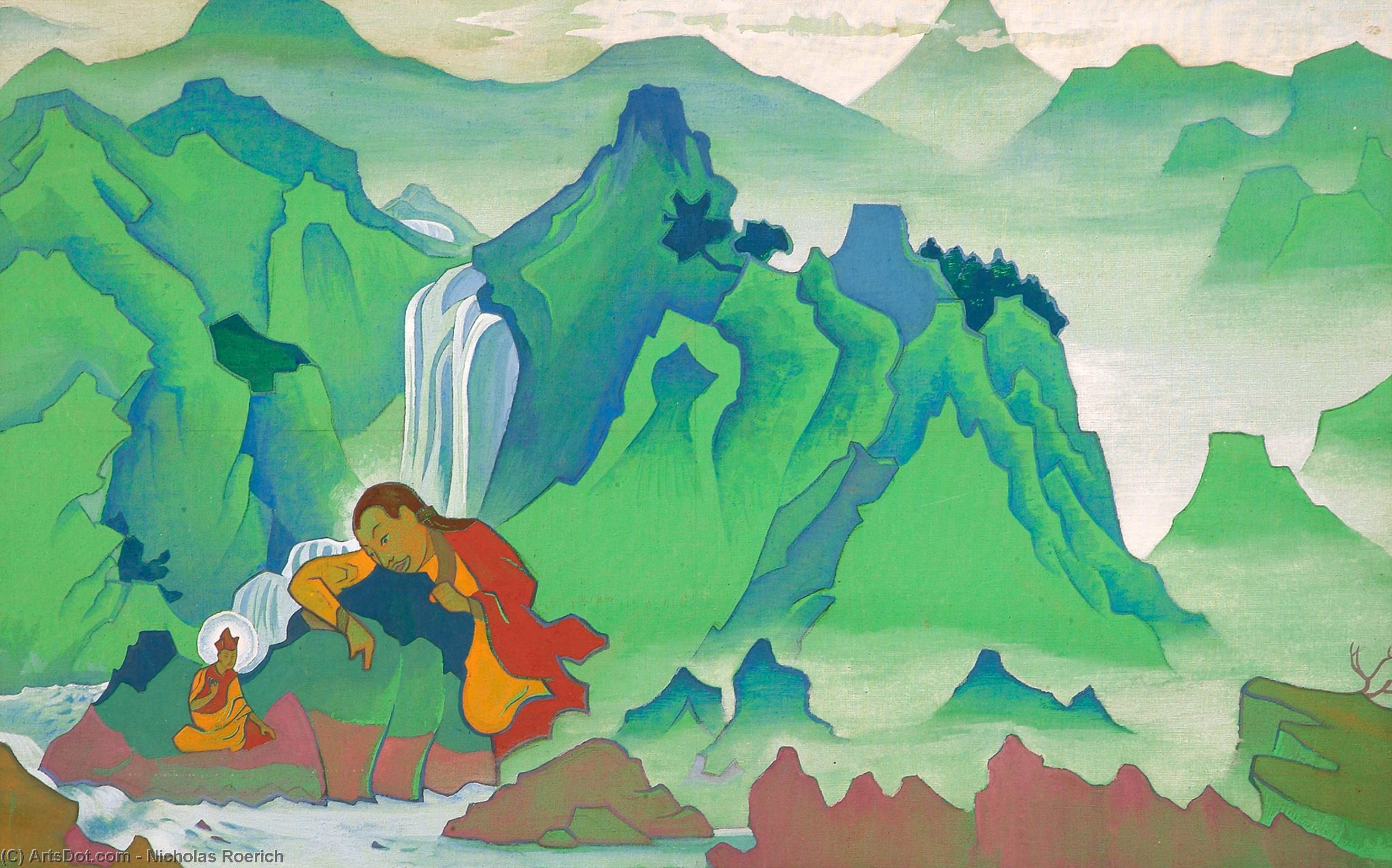 Wikoo.org - موسوعة الفنون الجميلة - اللوحة، العمل الفني Nicholas Roerich - Padmasambhava
