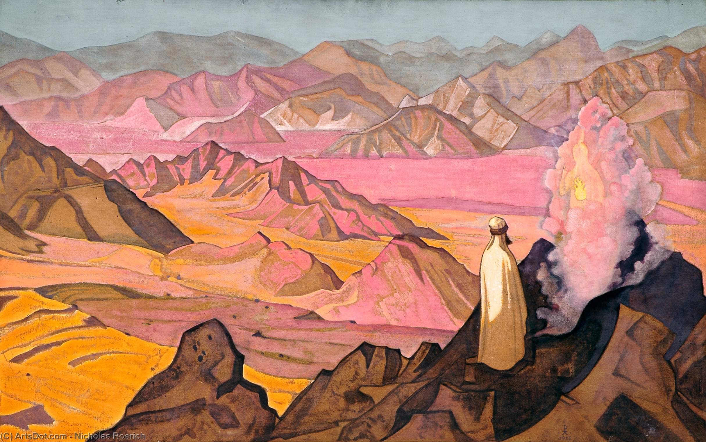 WikiOO.org - Encyclopedia of Fine Arts - Lukisan, Artwork Nicholas Roerich - Mohammed the Prophet
