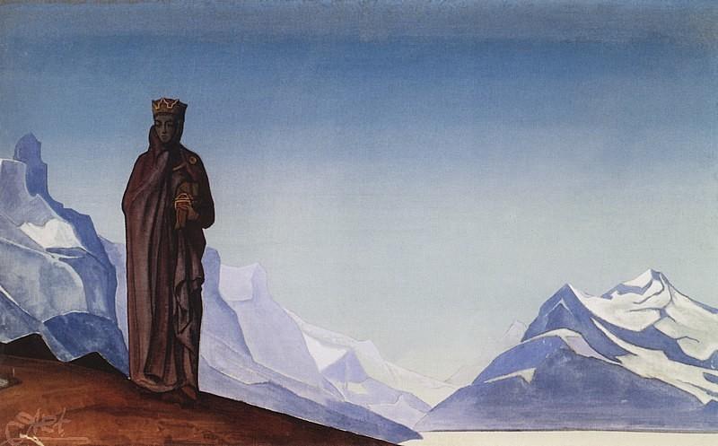 WikiOO.org - Enciklopedija dailės - Tapyba, meno kuriniai Nicholas Roerich - She Who Holds the World