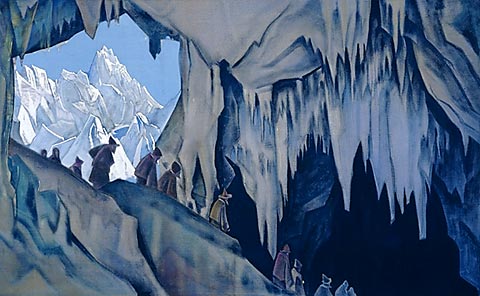 Wikioo.org - The Encyclopedia of Fine Arts - Painting, Artwork by Nicholas Roerich - Underground chud