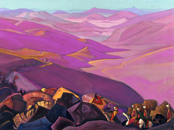WikiOO.org - Encyclopedia of Fine Arts - Malba, Artwork Nicholas Roerich - Mongolia (Campaign of Genghis Khan)