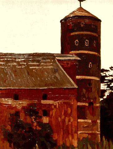 Wikoo.org - موسوعة الفنون الجميلة - اللوحة، العمل الفني Nicholas Roerich - Kovno. Castle of crusaders.