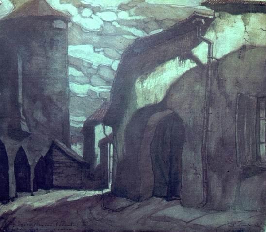 WikiOO.org - دایره المعارف هنرهای زیبا - نقاشی، آثار هنری Nicholas Roerich - Medieval Revel