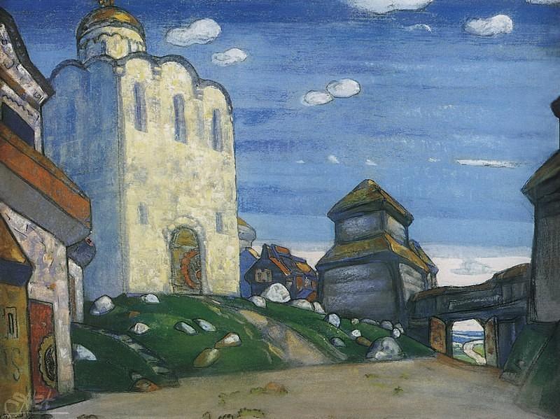 WikiOO.org - Encyclopedia of Fine Arts - Lukisan, Artwork Nicholas Roerich - Putivl
