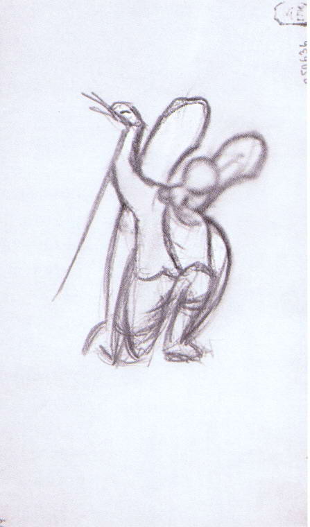 Wikioo.org – La Enciclopedia de las Bellas Artes - Pintura, Obras de arte de Nicholas Roerich - arrodillada ángel