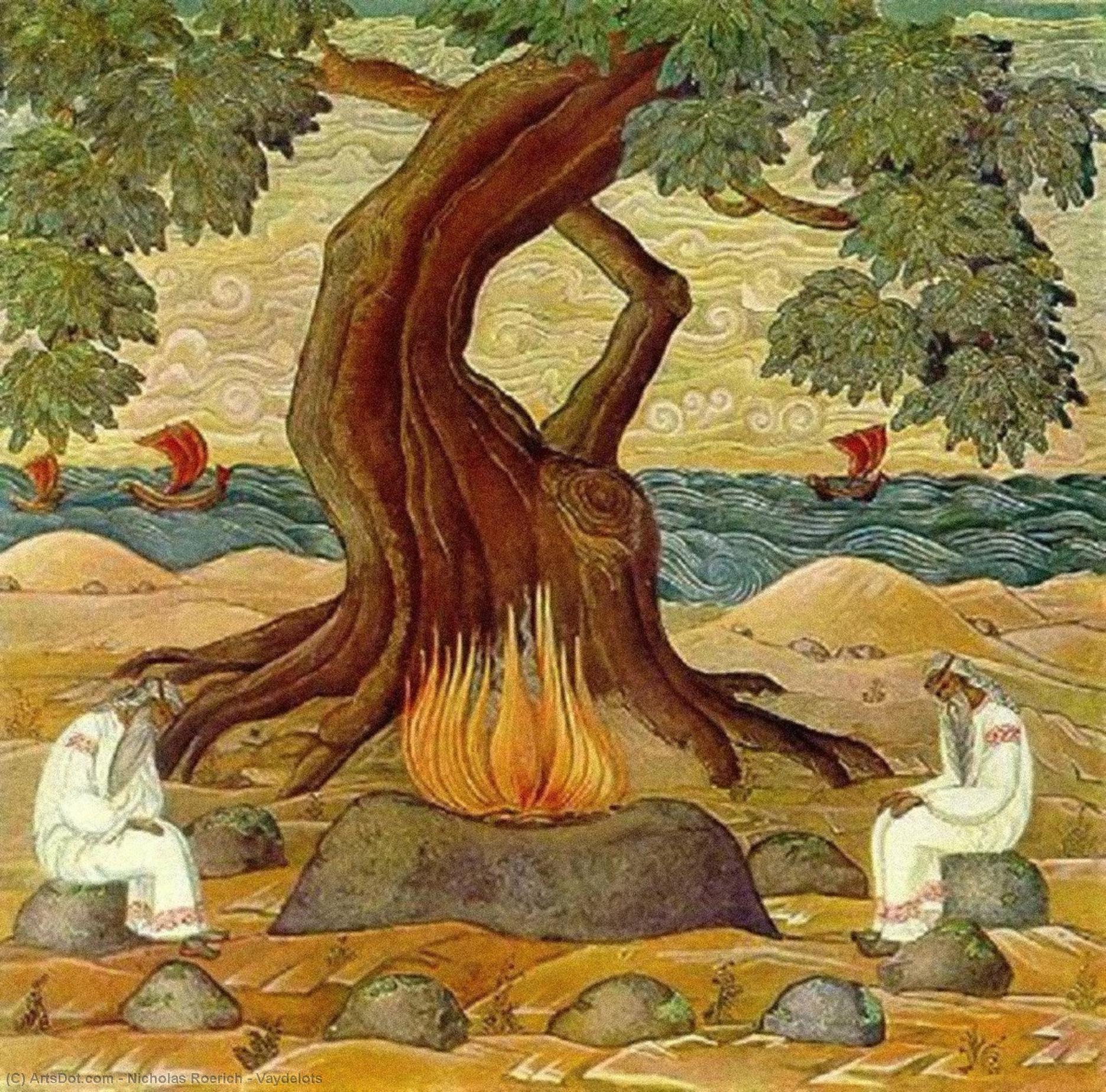 Wikoo.org - موسوعة الفنون الجميلة - اللوحة، العمل الفني Nicholas Roerich - Vaydelots