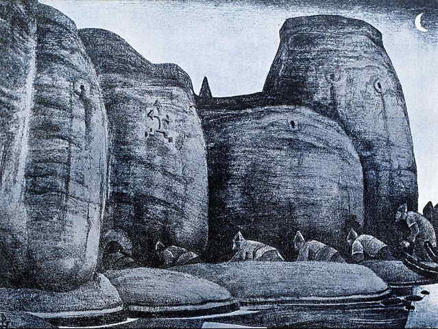 WikiOO.org - Encyclopedia of Fine Arts - Maalaus, taideteos Nicholas Roerich - Crypt