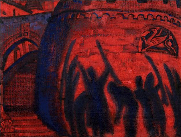 Wikioo.org - Bách khoa toàn thư về mỹ thuật - Vẽ tranh, Tác phẩm nghệ thuật Nicholas Roerich - Shadows