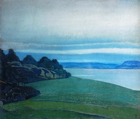 WikiOO.org - Enciclopédia das Belas Artes - Pintura, Arte por Nicholas Roerich - Lake Hyumpola