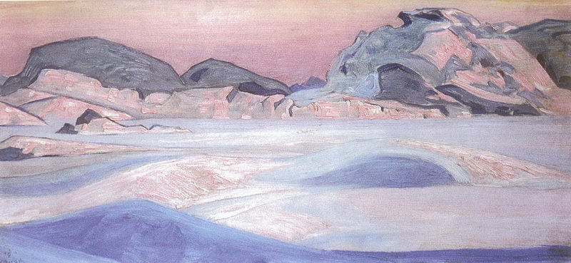 Wikioo.org – L'Enciclopedia delle Belle Arti - Pittura, Opere di Nicholas Roerich - paesaggio invernale