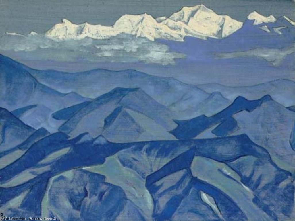 WikiOO.org - Encyclopedia of Fine Arts - Maľba, Artwork Nicholas Roerich - Kangchenjunga