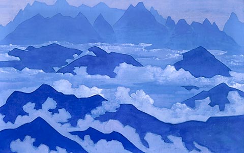 Wikioo.org - The Encyclopedia of Fine Arts - Painting, Artwork by Nicholas Roerich - Steps of the Himalayas