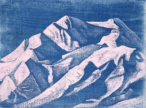 Wikioo.org - The Encyclopedia of Fine Arts - Painting, Artwork by Nicholas Roerich - Sunset near Shekar