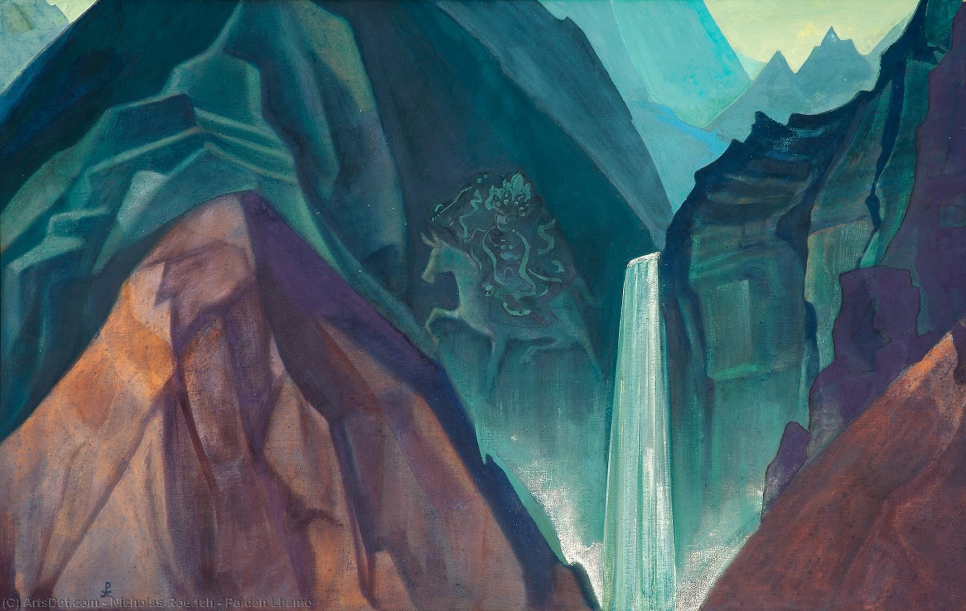 WikiOO.org - Encyclopedia of Fine Arts - Maalaus, taideteos Nicholas Roerich - Palden Lhamo