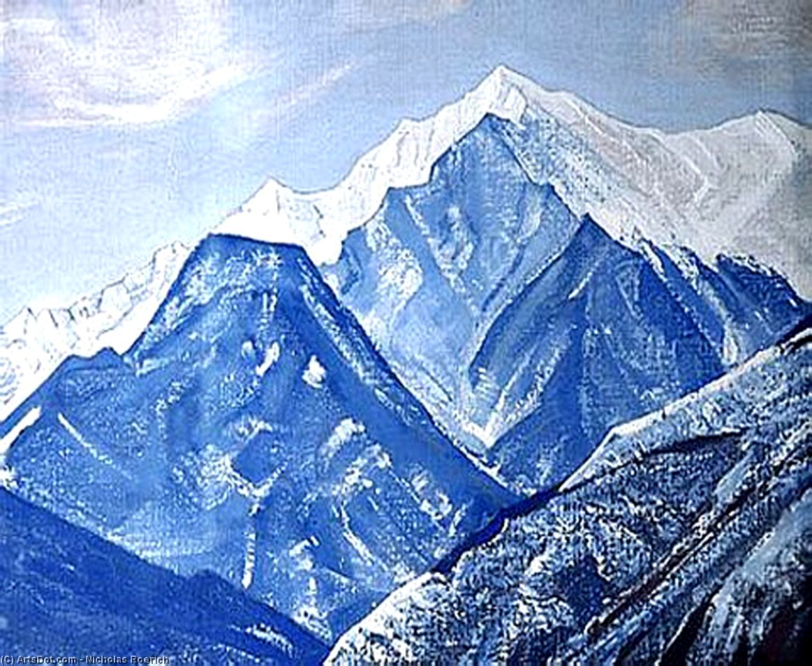 Wikioo.org - The Encyclopedia of Fine Arts - Painting, Artwork by Nicholas Roerich - White Himalayas