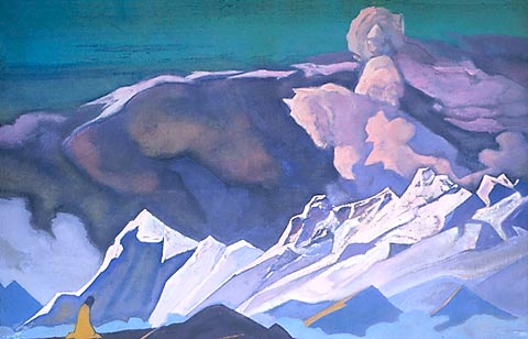 Wikioo.org - The Encyclopedia of Fine Arts - Painting, Artwork by Nicholas Roerich - Kalki Avatar