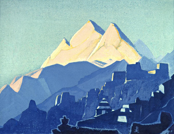 Wikioo.org - The Encyclopedia of Fine Arts - Painting, Artwork by Nicholas Roerich - Mountain Abode