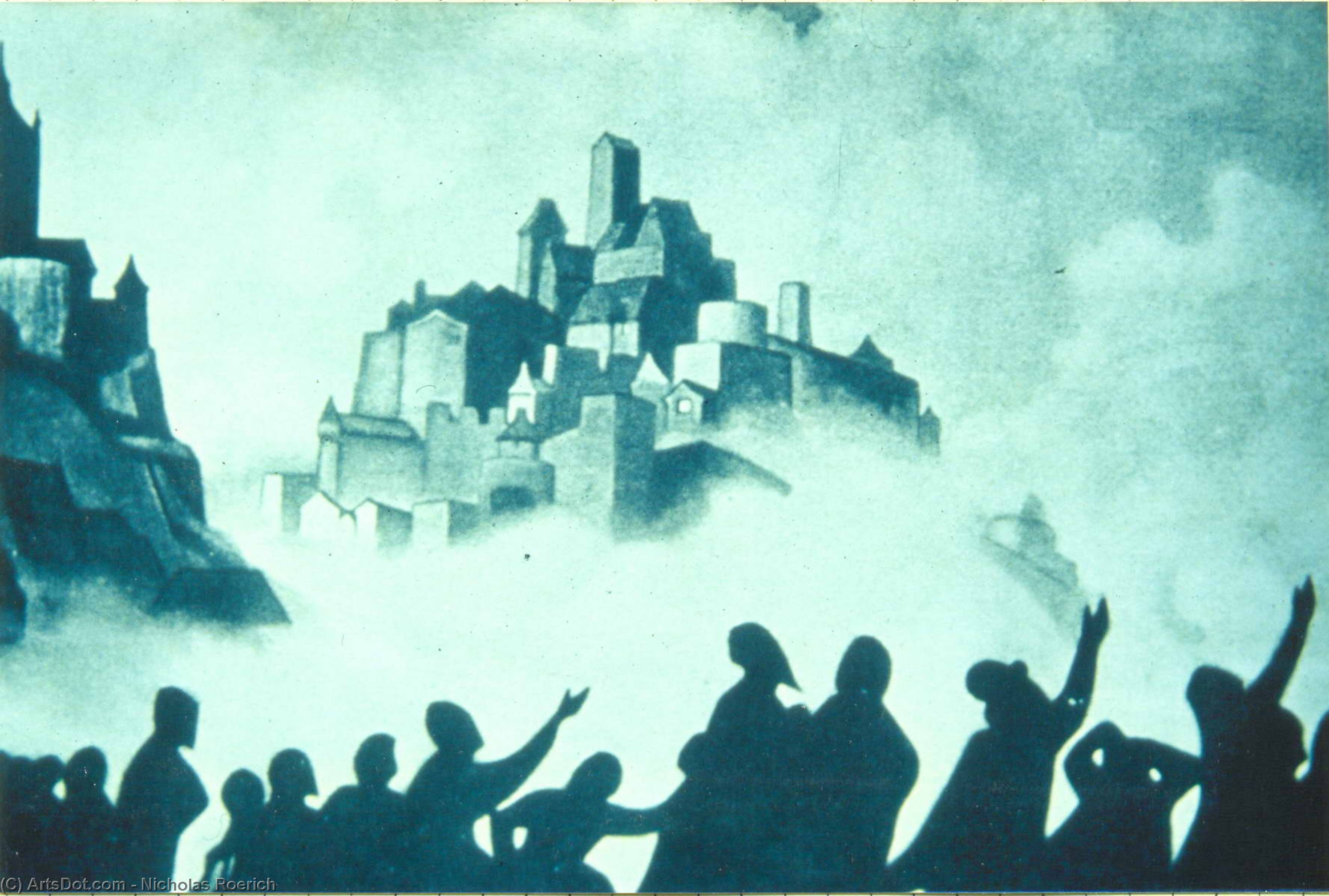 WikiOO.org - Encyclopedia of Fine Arts - Lukisan, Artwork Nicholas Roerich - Armageddon