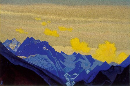 WikiOO.org - Енциклопедия за изящни изкуства - Живопис, Произведения на изкуството Nicholas Roerich - Glaciers of Himalayas