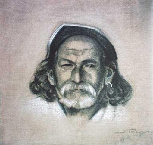 WikiOO.org - Encyclopedia of Fine Arts - Lukisan, Artwork Nicholas Roerich - Lahor (Blacksmith) from Kulu